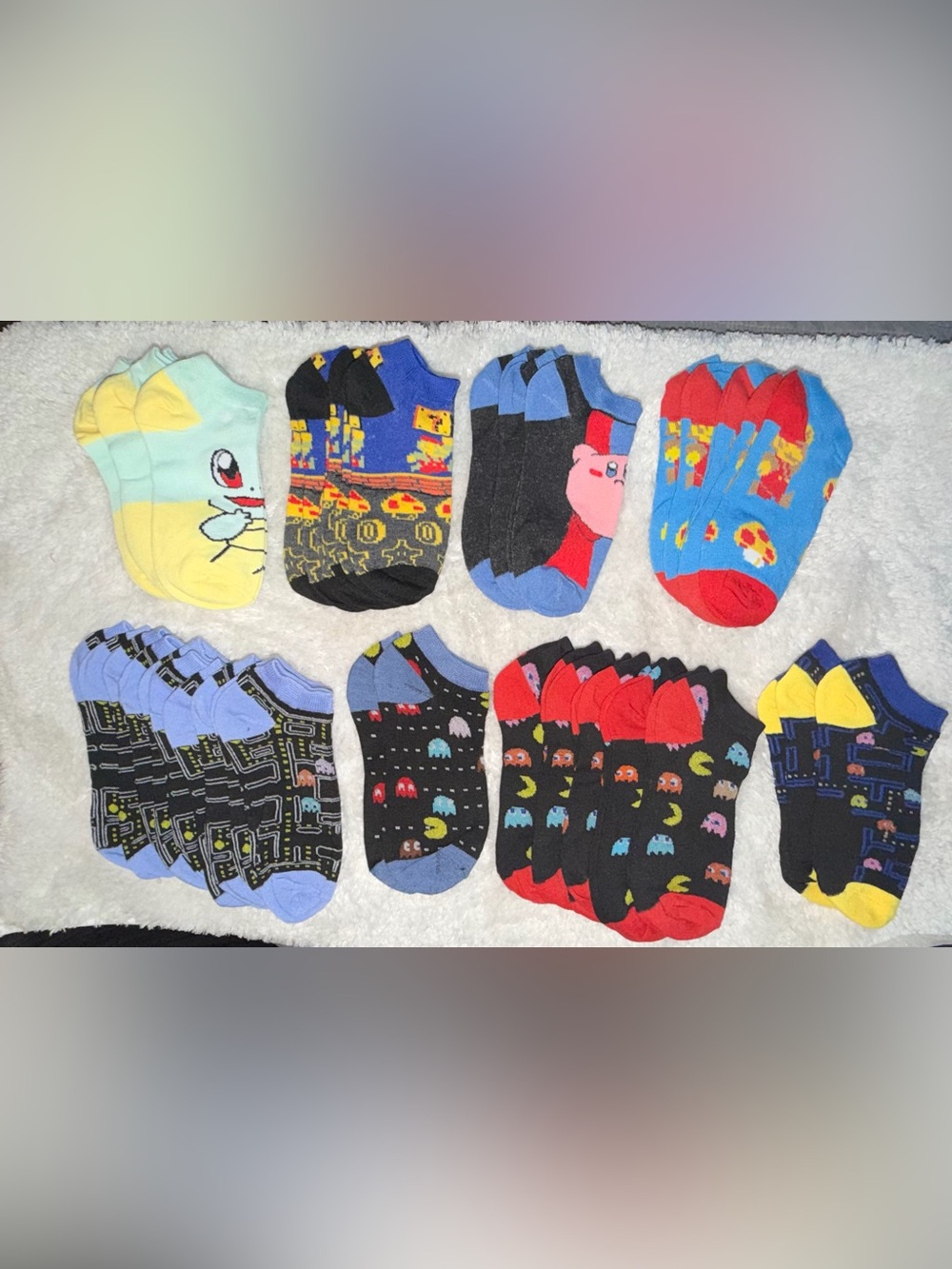 Men's Gaming Novelty Low-Cut Socks Lot
